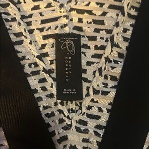 Zero + Maria Cornejo Black and Silver Dress